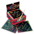 Scratch Art  Box of Rainbow Mini Notes